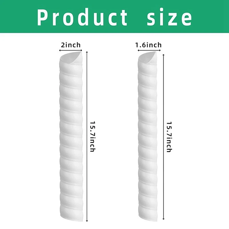 8PCS 2 Size Plastic Spiral Tree Guard Tree Trunk Protector Wrap Tree Bark Protector Tube Tree Wraps