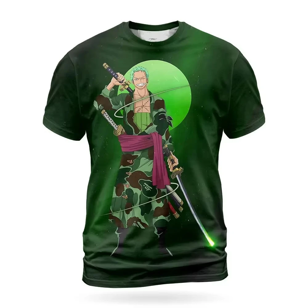 

Japan Anime One Piece Roronoa T Shirt Zoro Printing Cosplay Kid Short SleeveS Women T Shirts Large Top Men Streetwears Tees Y2K