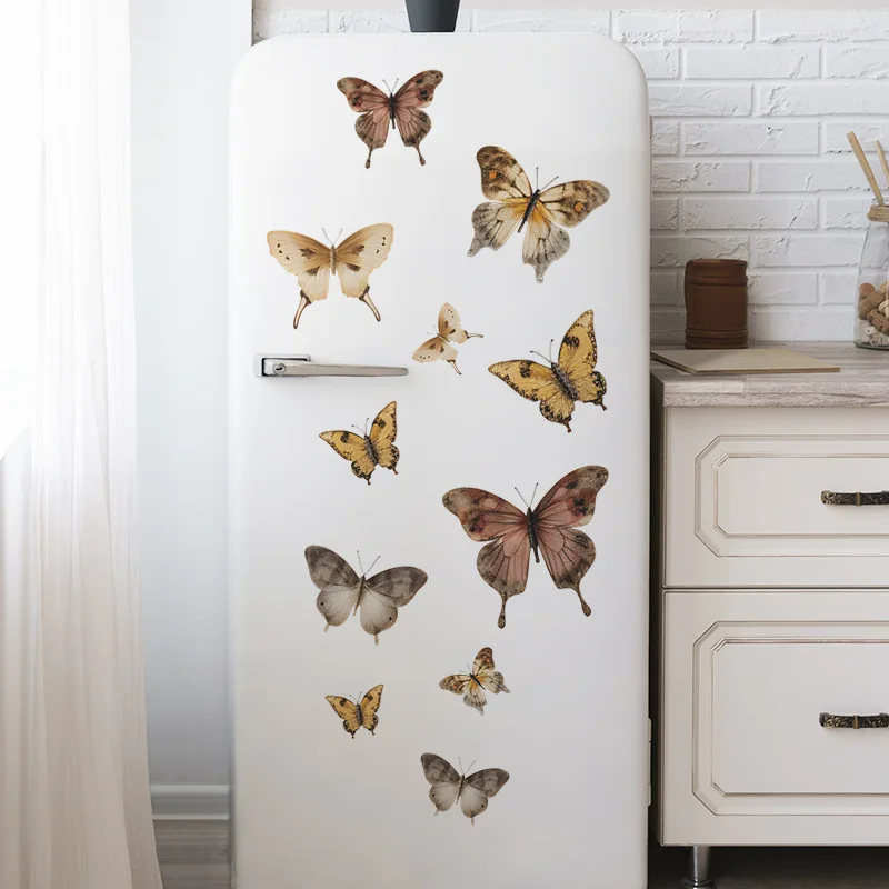 New fashion Bohemian butterfly stickers Bedroom living room porch home decoration beautification wall stickers self-adhesive