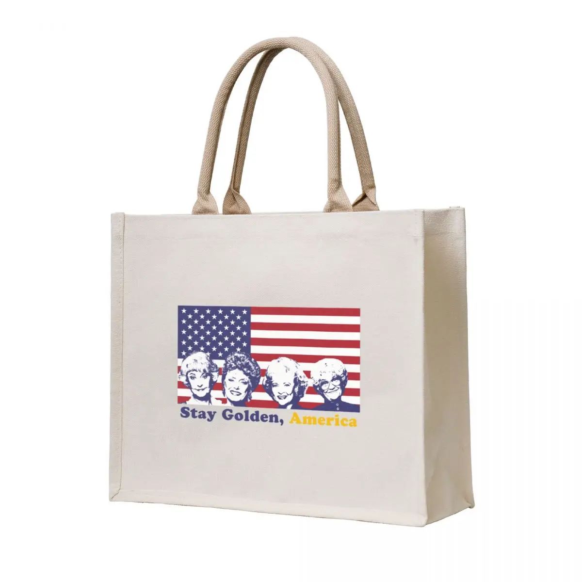 

Stay Golden, America Tote Bag Fabric bag Big bag female