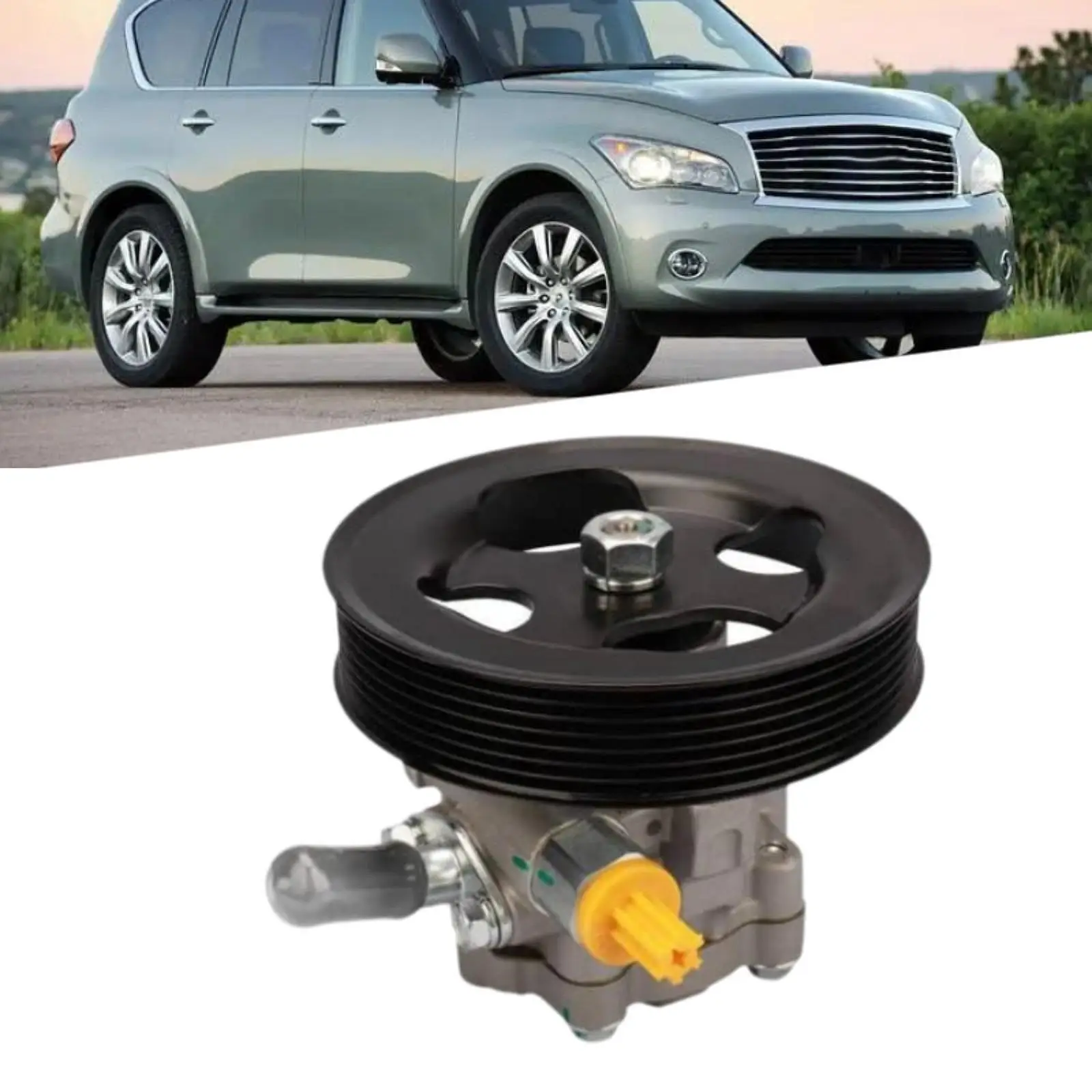 

Power Steering Pump 21-5366 High Performance Easy to Use Spare Parts Accessory for Nissan Pathfinder Titan Armada 5.6L 2004