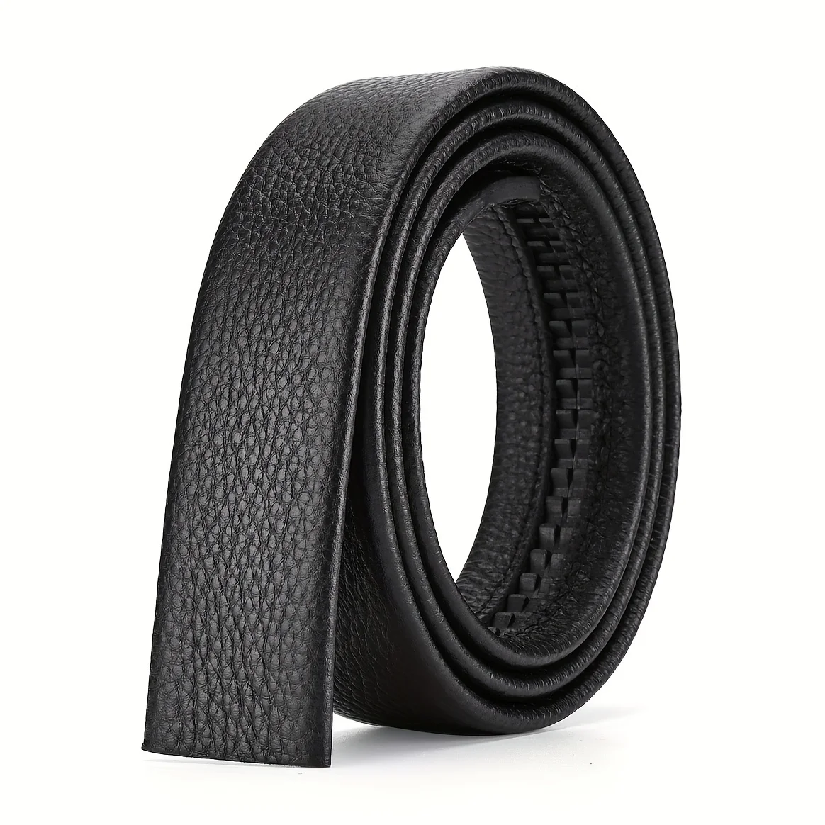 

Мужской кожаный ремень 35 см с автоматической регулировкой, повседневный и деловой, модный аксессуар для мужчин