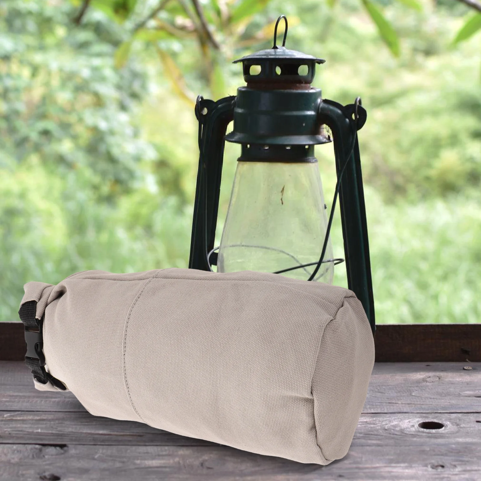 

1pc Durable Canvas Lamp Pouch Portable Oil Lantern Bag Camping Lantern Storage Holder Gas Canister Organizer Outdoor