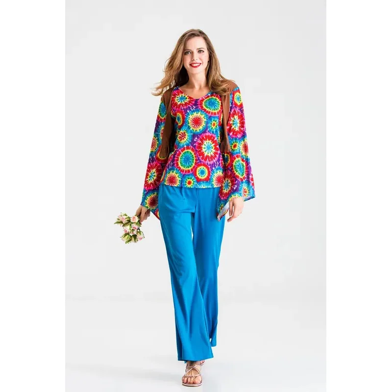 Sky06 ヒッピー ハロウィン '80 年代 ファッション コスチューム 男性と女性用 コスチューム 仮装パーティー用 コスチューム 女性と男性用 Stage66liU&