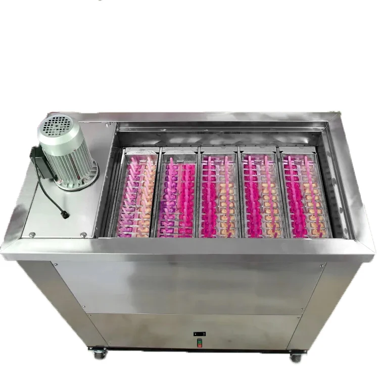 Ocean Shipping 5 Molds Brazil Style Ataforma10 Minutes Freezing Ice Lollipop Popsicle Machine Ice Pop Machine