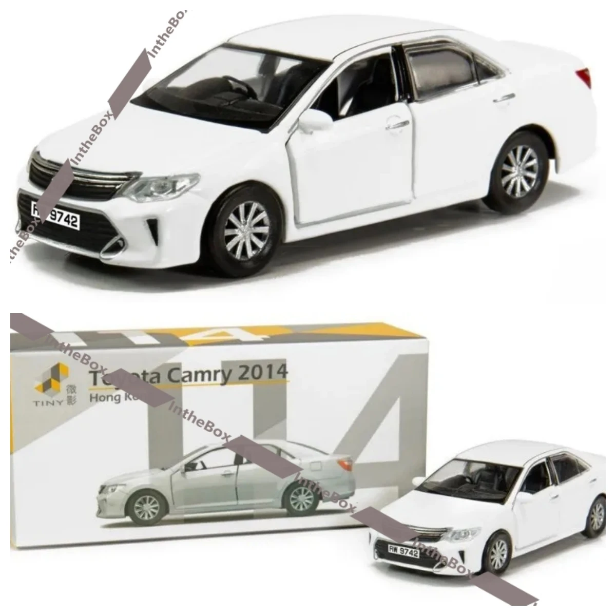 

Коллекция 2014 CAMRY-Белая крошечная литая модель автомобиля 1:64, лимитированная коллекция, хобби-игрушки