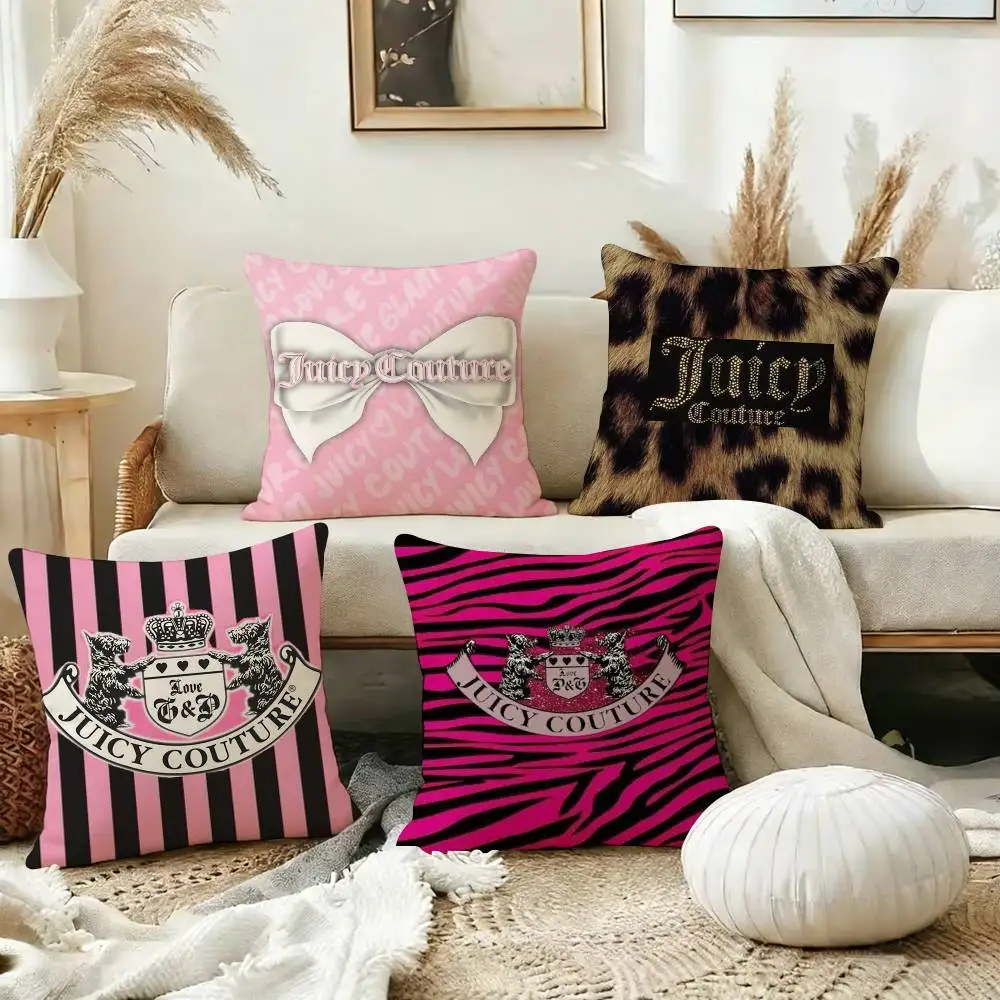 HOT Fashion J-Juicy JC C-Couture Pillow Case Square Double-Sided Sofa Cushion Cover Bedroom Bedside Pillow