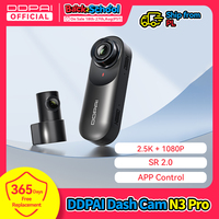 DDPAI Dash Cam Mola N3 Pro 1600P Resolution FOV 140° Built-in GPS WIFI Support 24H Parking Guard Dual-channel Recording Car DVR