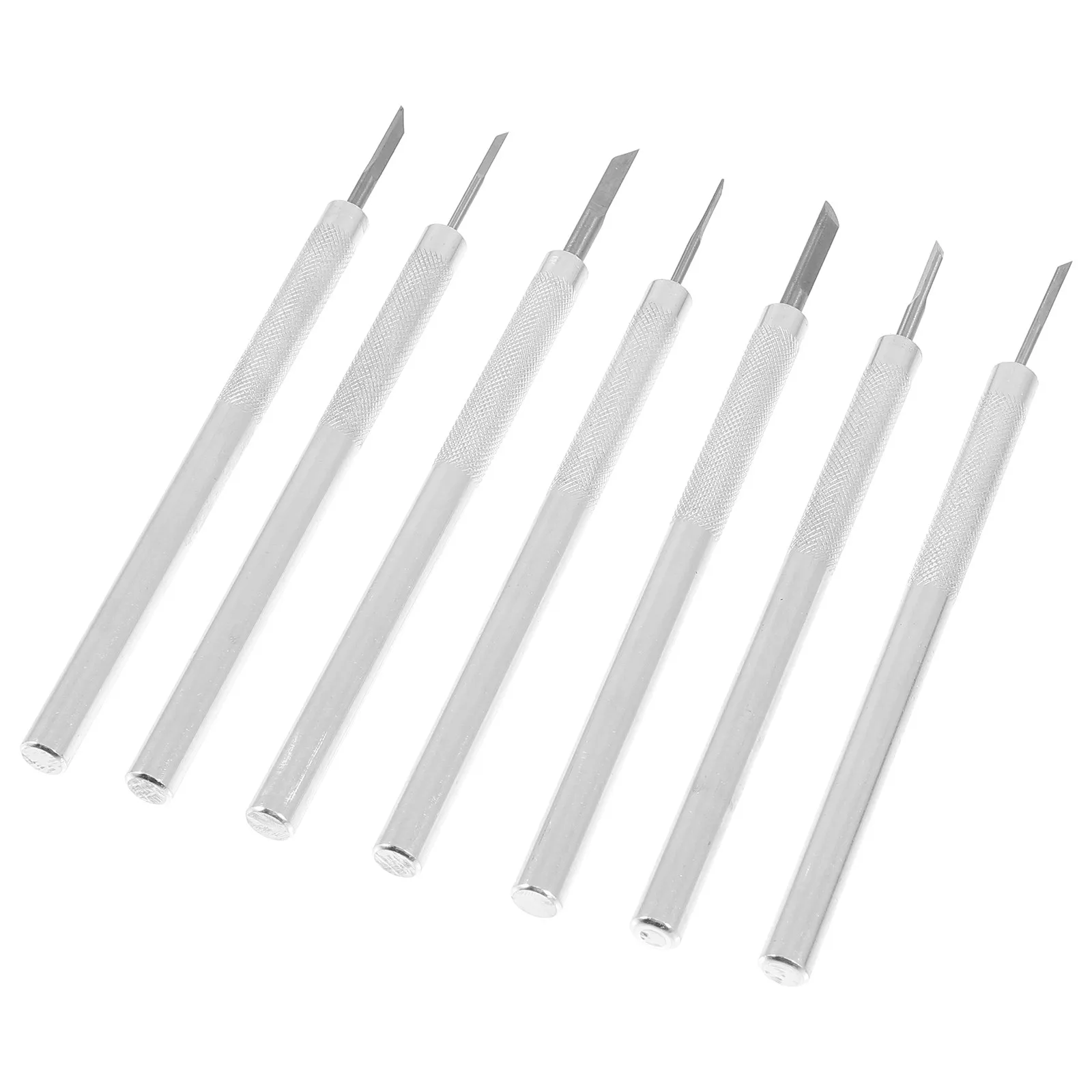 7pcs Woodcut Knives Set Micro Carving Tool Aluminum Handle Marking Cutter Woodworking Chisels Hand Tools DIY Projects