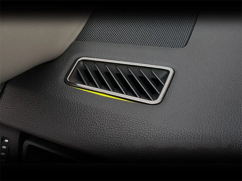 For Toyota RAV4 XA50 2019-2024 Stainless Steel Car dashboard one pillar air outlet vent trim frame sticker style