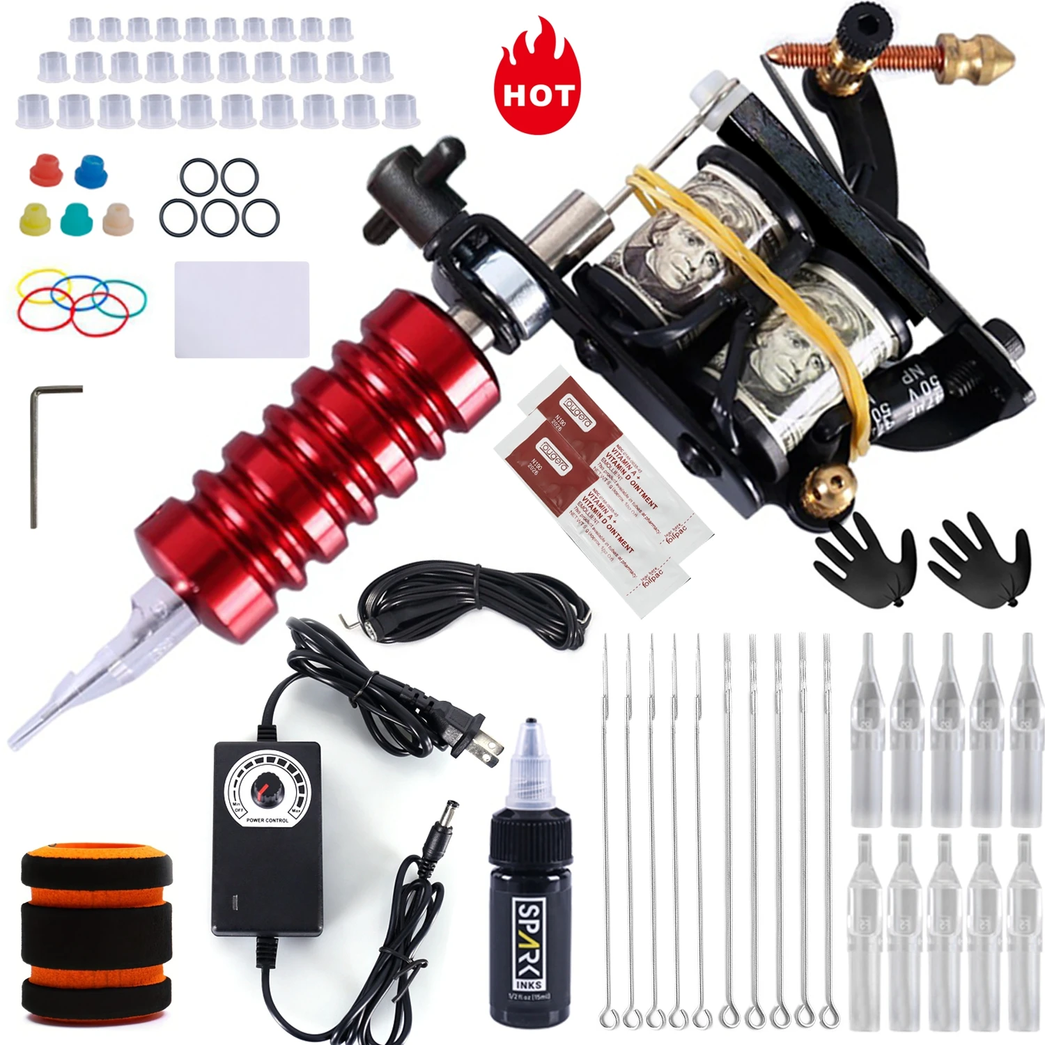 

Tattoo Kit Set For Beginner, Tattoo Machine, Motor, And Accessories, Tattoo Machine Set