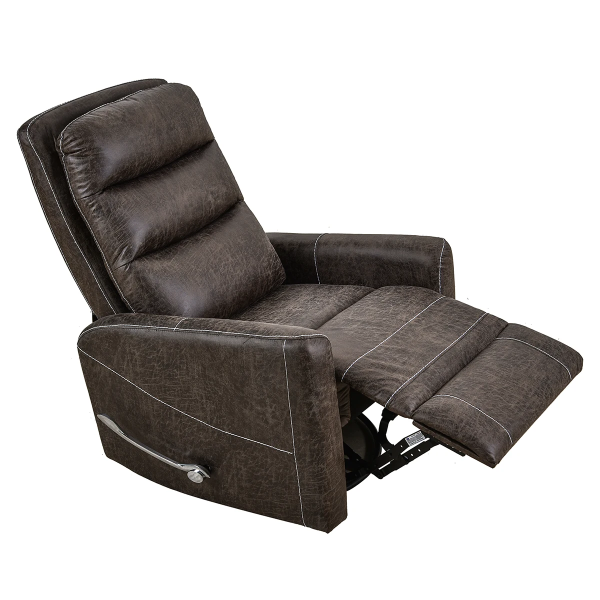 Chair  Manual Swivel Rocking Recliner Mordern Home Theater Seating Soft Reclining Chairs Living Room Brown Leather Atmospheric