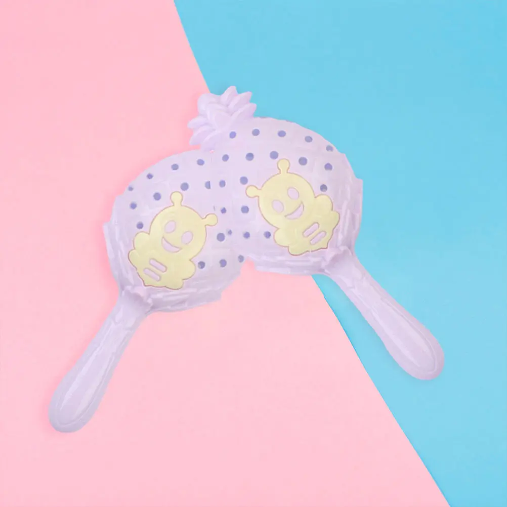 

3Pcs Infant Hand Crank Educational Hanging Rattle Plaything Lightweight Small for Toddlers Durable Musical Bell