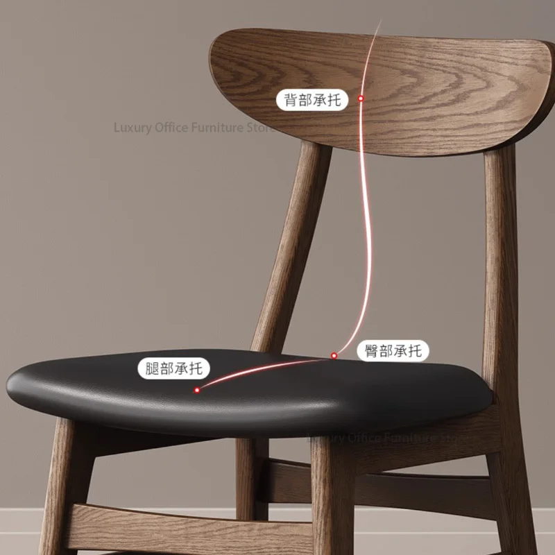 Sillas de Café modernas de estilo nórdico, sillas de Café creativas Vintage de madera maciza para restaurante, diseño ergonómico, muebles de cafetería Esstisch FYCC