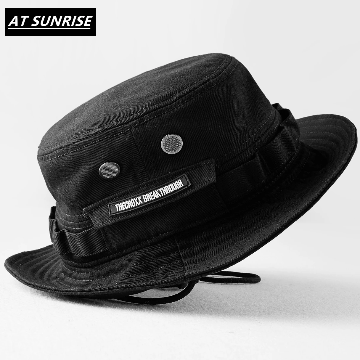 

2023 New Brand black Fisherman's hat Bucket Hat Unisex Fashion Hip Hop Streetwear Men Women warm windproof Bucket Hat outdoor