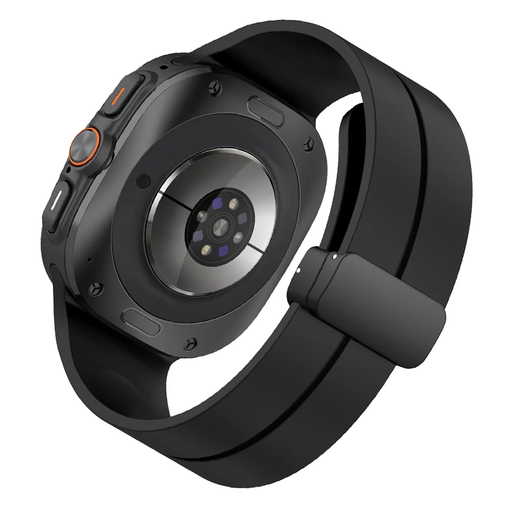 Band For Samsung Galaxy watch ultra Strap 47mm Accessories No gaps Silicone Magnetic Bracelet correa galaxy watch 7 ultra straps