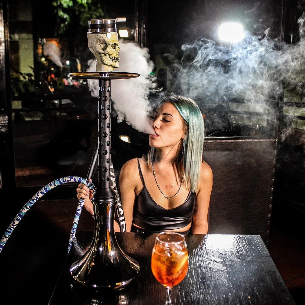 

Arabic hookah, stainless steel hookah large, single tube full set of accessories