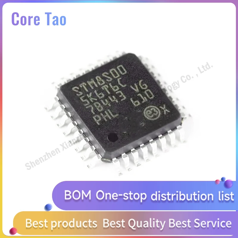 1~5pcs/lot STM8S005K6T6C STM8S005 005K6T6C LQFP32 8-bit microcontroller chip in stock