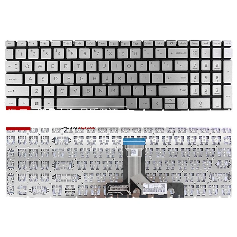 P For HP 15-FC 15-FD Laptop Backlit Keyboard/ Without backlight Black/ Silver
