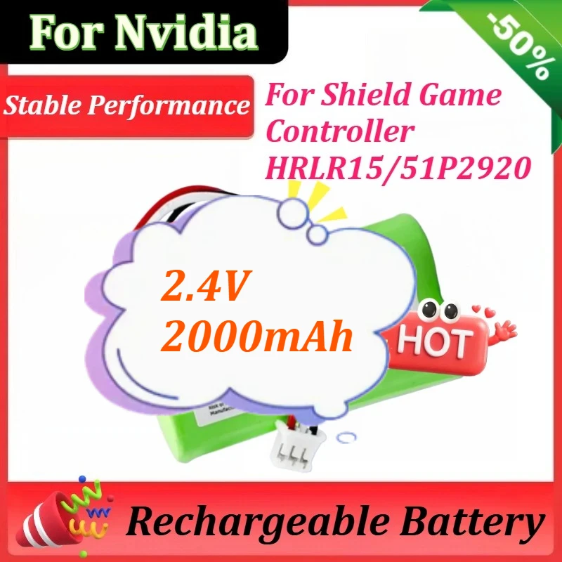

2.4V 2000mAh 4.8Wh for Nvidia P2920 Shield Game Controller Shield TV Game Controller HRLR15/51 Rechargeable Battery