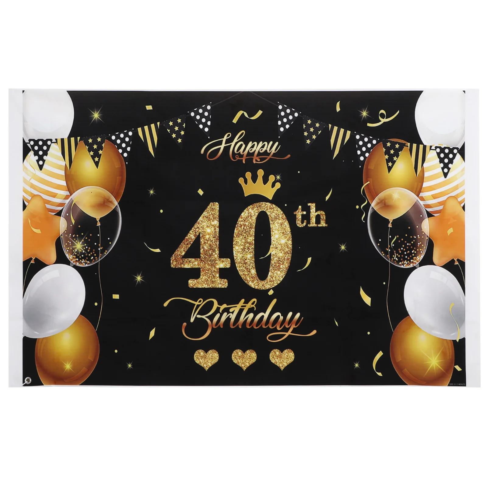 

1Pcs Birthday Background Cloth 40 Years Old High Quality Durable Party Photography Backdrop Photo Background Prop Wall Hanging