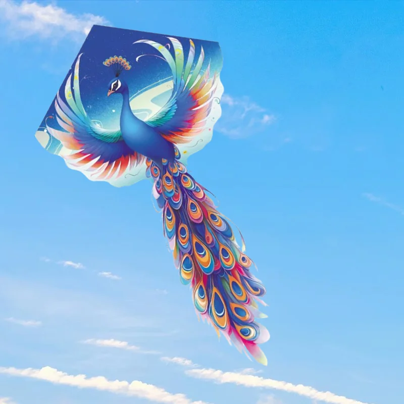 จัดส่งฟรีนกยูง Kite Flying ของเล่นเด็ก Kites BIRD Professional Kite เกมกลางแจ้งตกปลา Kite เครื่องบิน Koi