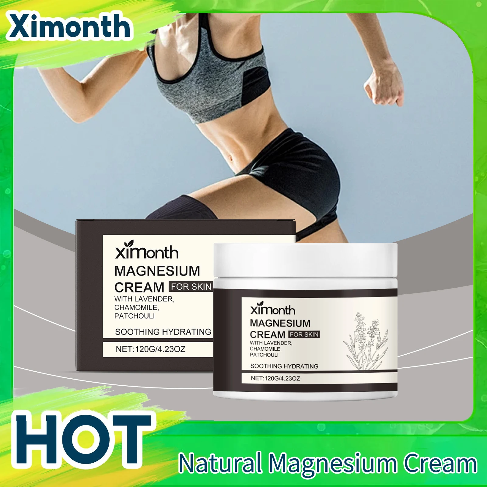 

Магниевый крем для мышечной боли, органический для облегчения дискомфорта запястья, колена и суставов, успокаивающий, увлажняющий, восстанавливающий массаж, масло для тела