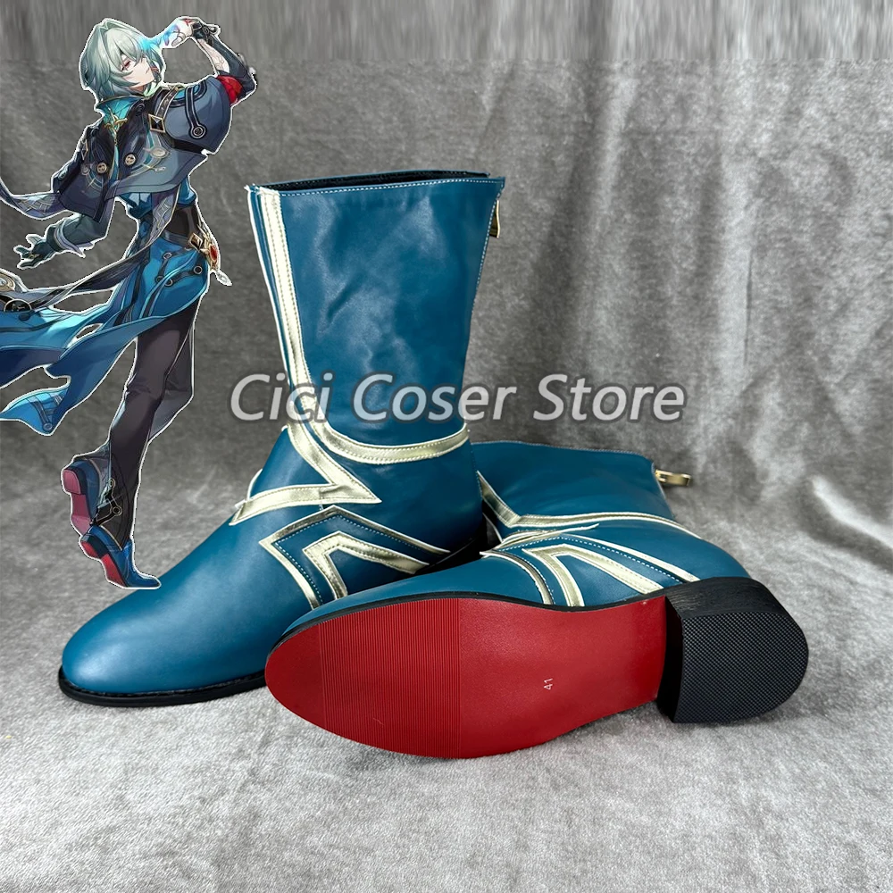 

Обувь для косплея Game Honkai Star Rail Anaxa, кожаные ботинки Anaxagoras, мужская обувь для карнавала, Хэллоуина, вечеринки, ролевых игр ﻿