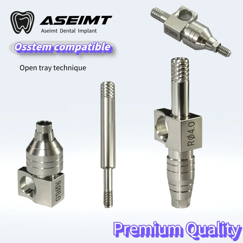 Dental For OSSTEM Open Tray Impression Coping Transfer Pick-Up for Internal Hex Abutment Titanium Prosthetic Restoration