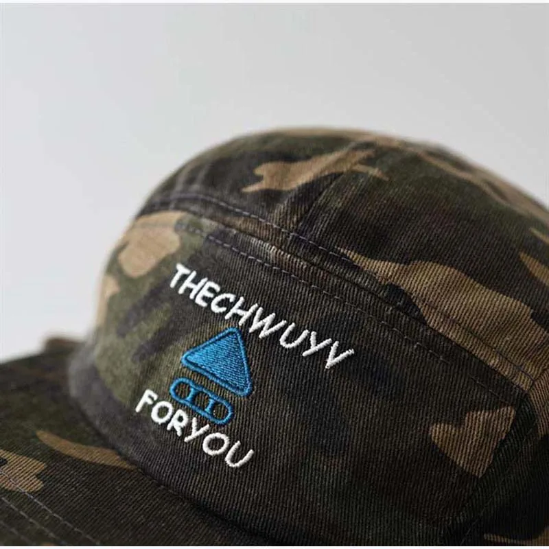 2025nova primavera outono americano funcional camuflagem aba plana boné de beisebol para homens rua sólida retro elegante feminino viseira boné