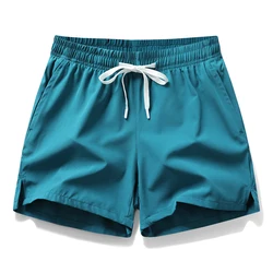 Body-Shorts esportivos masculinos de corrida com secagem rápida, calça de praia casual clássica, grande, preto, verão, novo, 4XL, 5XL, 2024