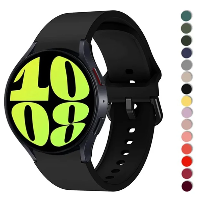 Silikonarmband für Samsung Galaxy Watch 7/6/5/4 40mm 44mm Pro 45mm Sport 20mm Uhrenarmband Armband Galaxy Watch6 Classic 43mm 47mm