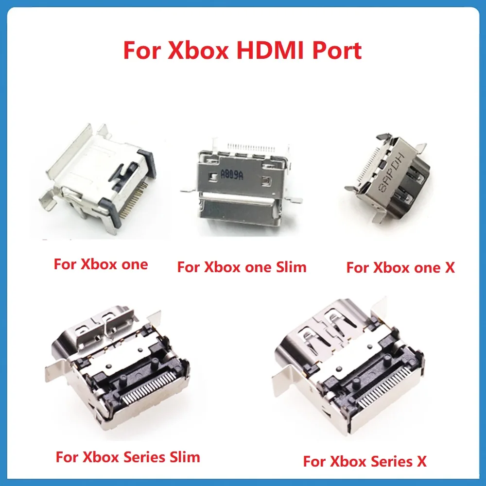 Original para xbox one hdmi porta soquete para xbox uma série magro x controlador interface de alta definição conector plug reparação