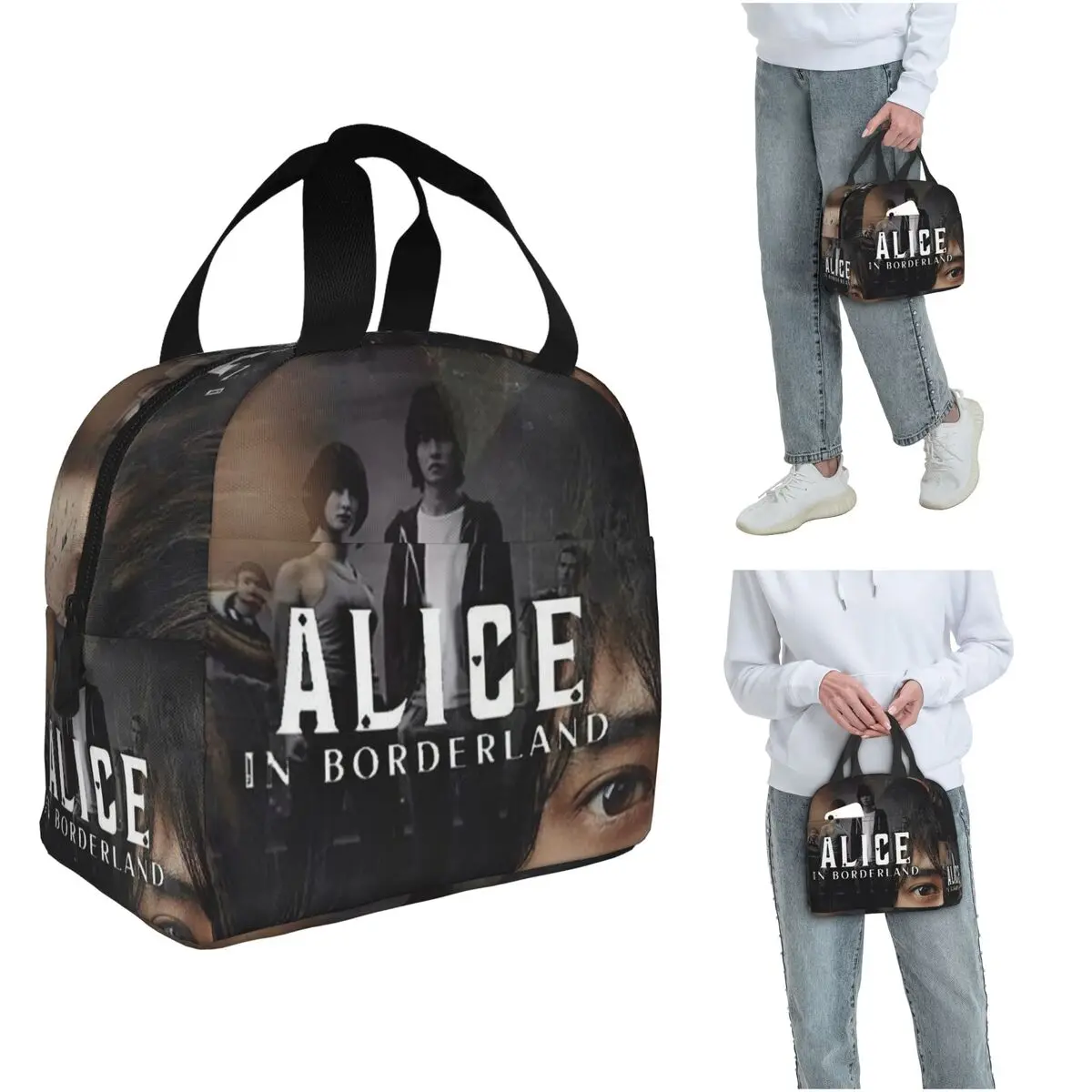 

Термосумка для обедов Alice In Borderlanded Poker Thriller Drama, изолированная, для женщин и детей, портативная, для еды, термосумка-тоут