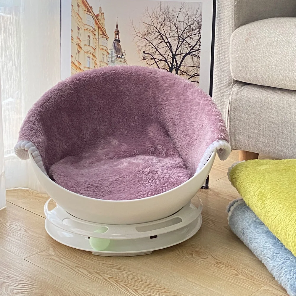 Wyj Cat Nest Four Seasons Universal Semi-Enclosed Internet Celebrity Cat Bed House Space Capsule Nest House