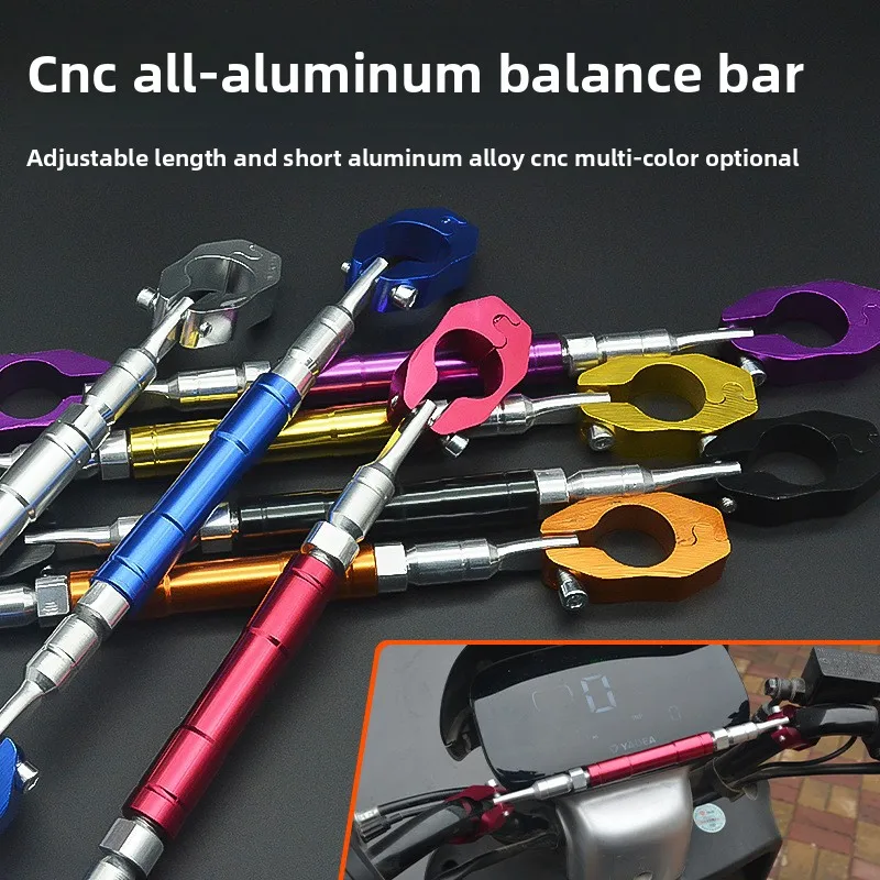 Verstellbare Ausgleichsstange für Motorradlenker, universell, Aluminiumlegierung, 22 mm, erhältlich in dicken und dünnen Stilen.