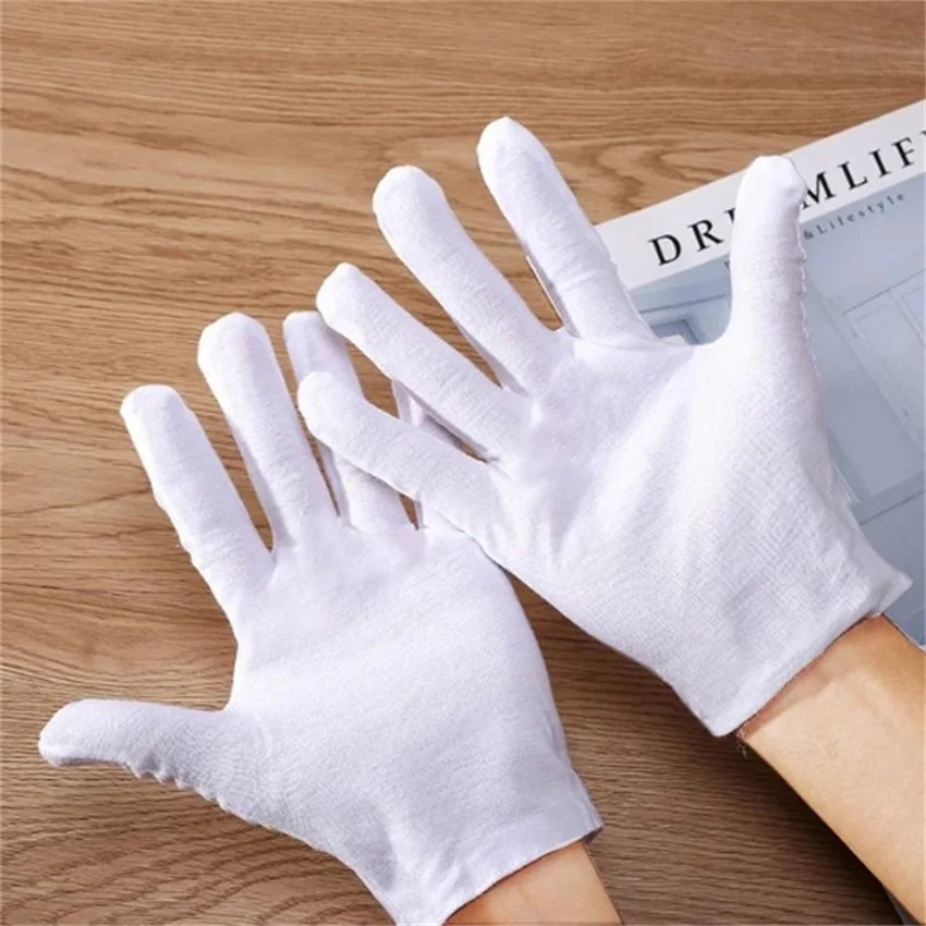 White cotton gloves BJD.SD doll makeup/maintenance care stain resistant