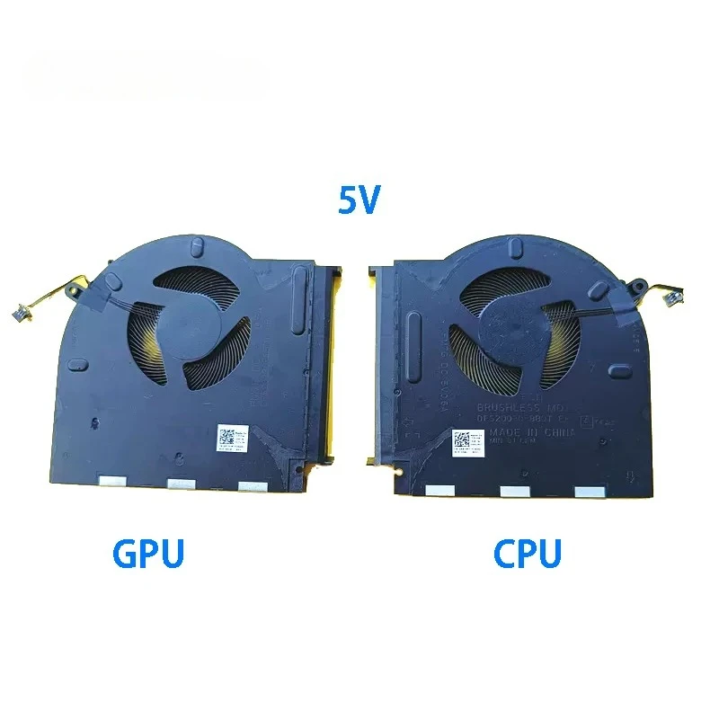 

New Original Laptop CPU GPU Cooling Fan FOR DELL Alienware M17 R3 5V P45E GTX1650 0XR3MT 057VJN