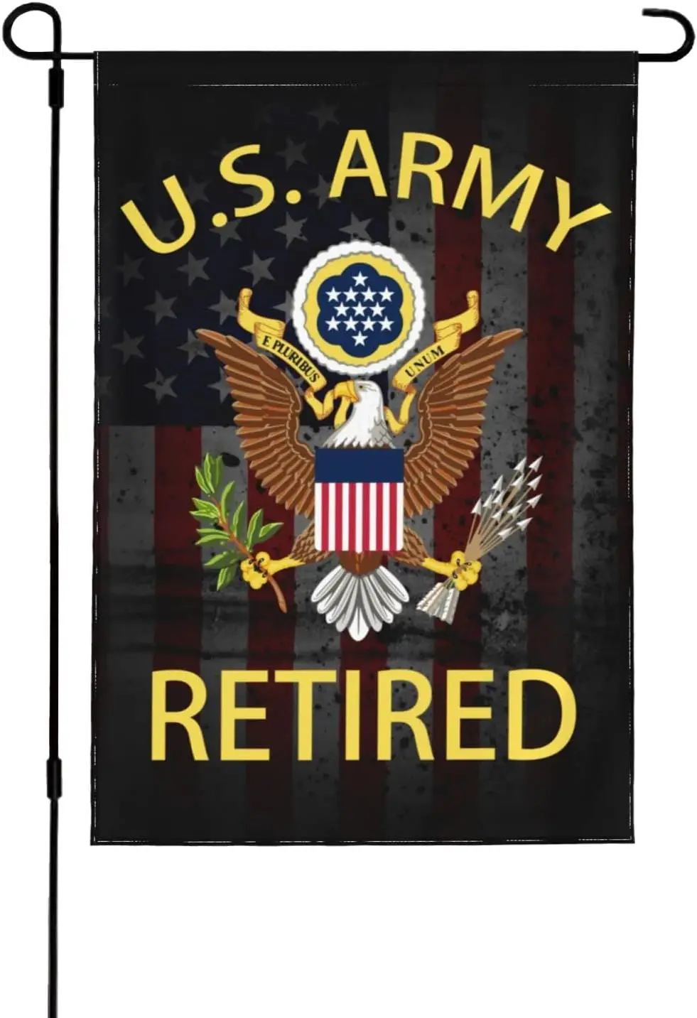 US Army Retired Double-Sided Garden Flag Decoration Outdoor Home Yard Flag 1