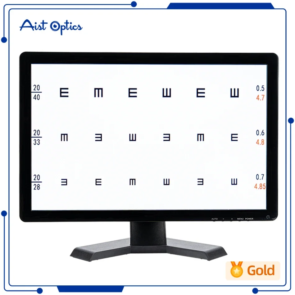 19 Inch Screen Vision Chart Panel Led Visual Acuity Testing Chart Eye Vision Ophthalmic LCD Optical tester Monitor