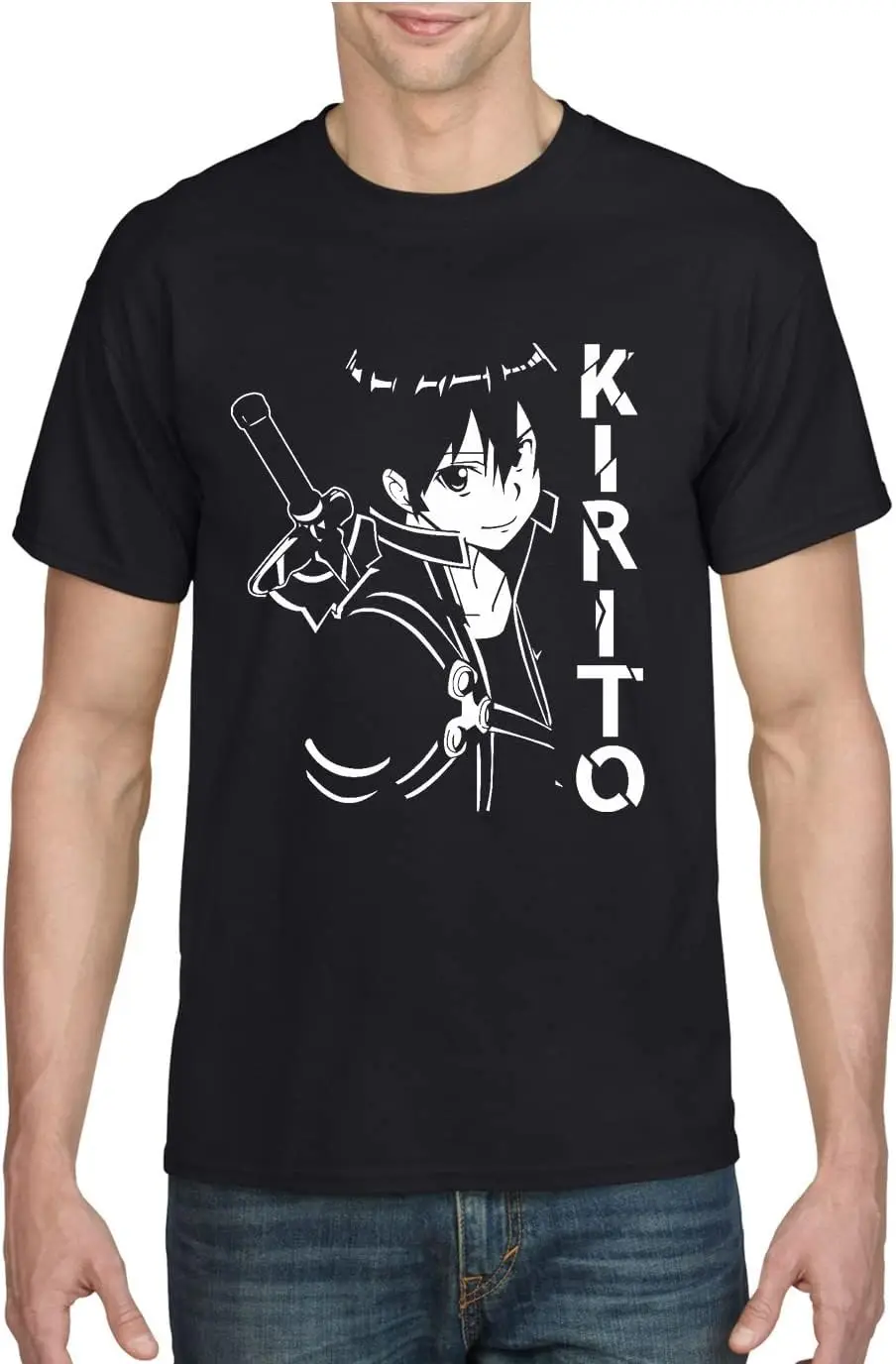 Kirito Shirt Anime Manga Graphic Men's T-Shirt