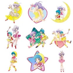 Anime Magical Angel Creamy Mami Kawaii patch per vestiti adesivi a trasferimento termico maglietta per bambini fai da te Iron on for Women Appliqued