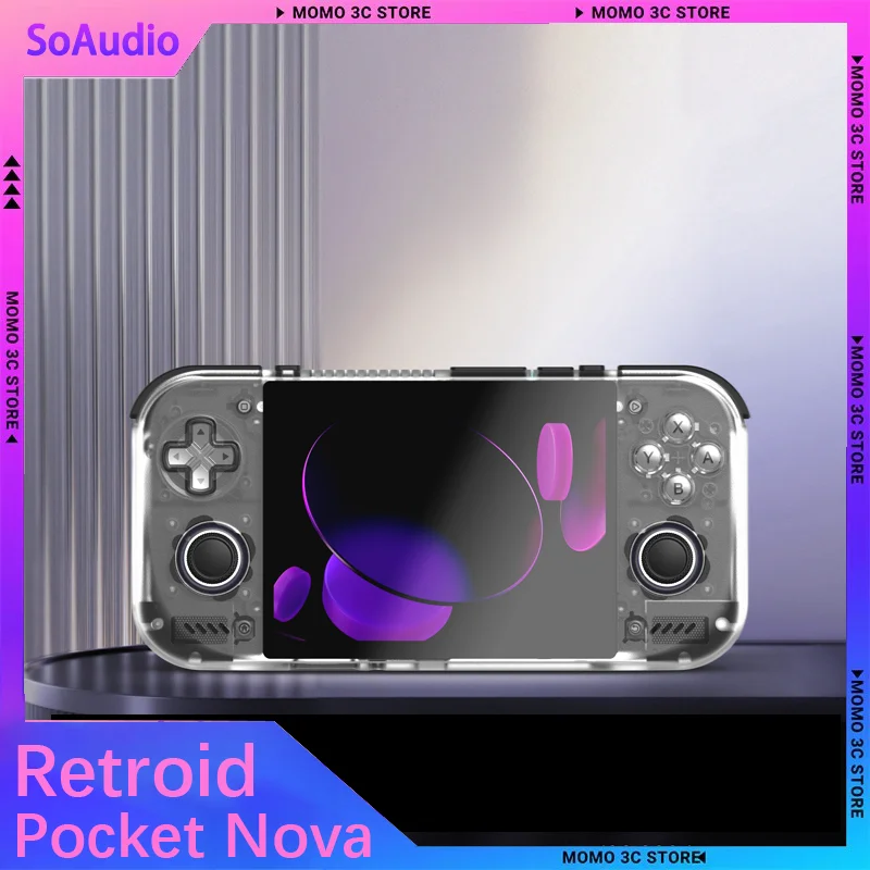 Retroid Pocket Nova Retro Handheld Game Console 4 And Half Inch 120Hz Amoled Snapdragon 8 Gen2 Ps2 Emulator Android Game Player
