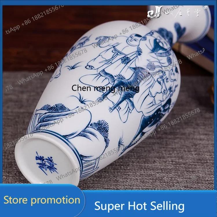 A6239 Hand painted blue and white beauty bottle Jingdezhen ceramic small vase blue and white porcelain factory direct sales