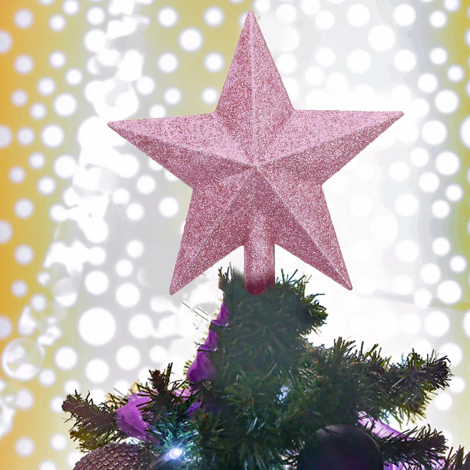 10Pcs Christmas Tree Star Topp - Star Tree Topper ulasan dan harga