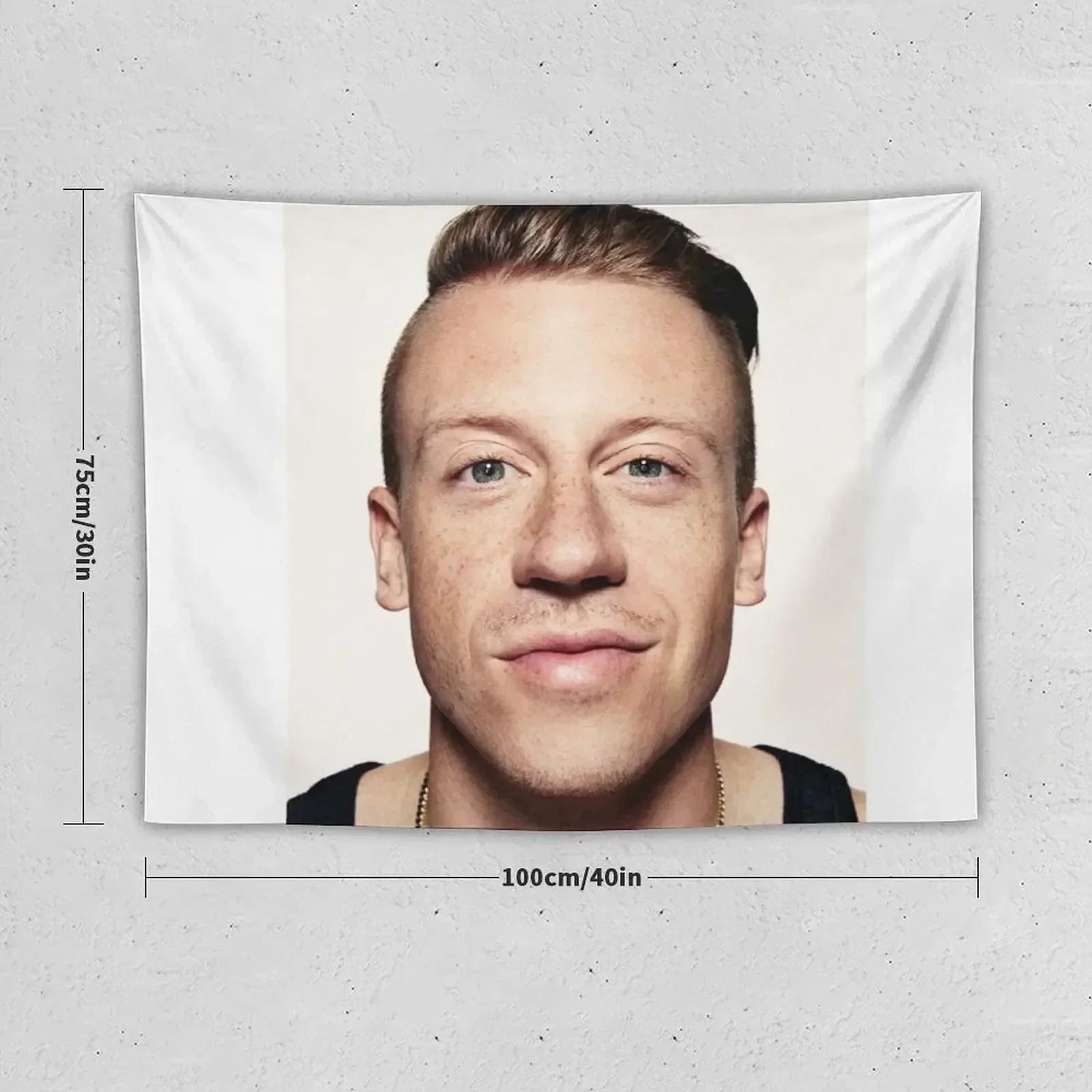 Macklemore head shot Tapestry Room Decor Wallpaper House Decor Tapestry