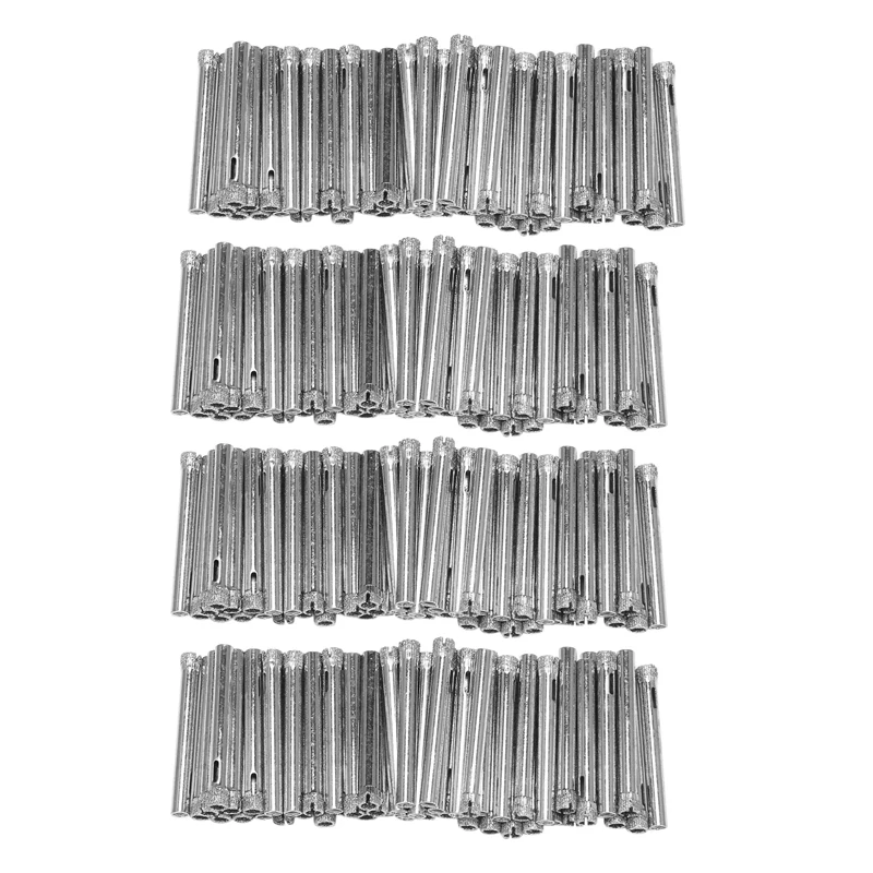 

200Pcs Diamond Coated Drill Bit Set 6Mm Diamond Tipped Hole Saw For Tile, Glass, Ceramics, Porcelain, Marble