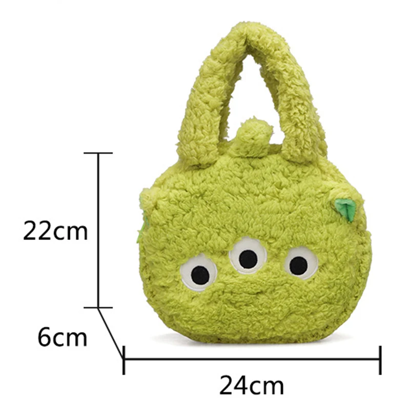 Disney Cute Cartoon Handbag Girl Plush Kawaii Winnie The Pooh Backpack Women Fashion Lotso Alien Large Capacity wallets Kid Gift