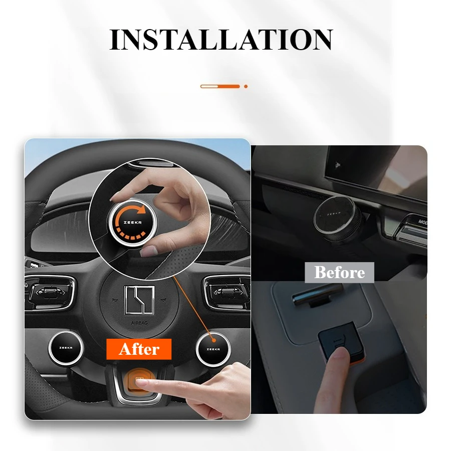 Wheel Bracket Mount Car Interior Accessories For Geely Zeekr 001 7X 009 MIX 2024 2025 Smart Button Bracket‌ Button Steering