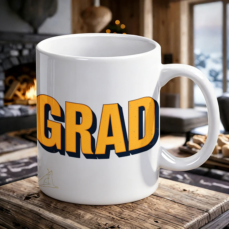 

3D Vintage GRAD Ceramic Mug, Coffee Mug, Milk Mug, Office Tea Cup, Drinking Cup, Gift for Friends, Fade-Resistant